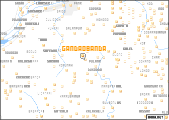 map of Gandāo Bānda