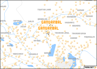 map of Gāndarbal