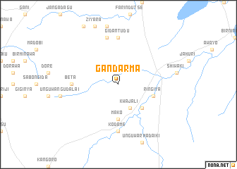 map of Gandarma