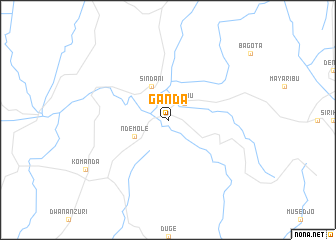 map of Ganda