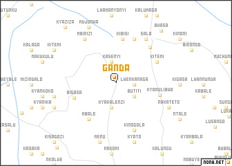 map of Ganda