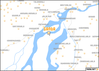 map of Ganda