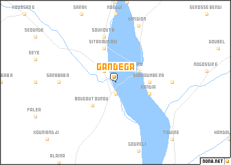 map of Gandéga