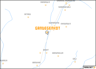 map of Gandegen Kot