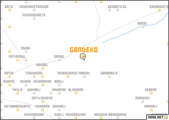 map of Gandé Kô