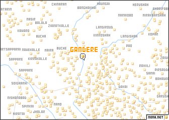 map of Gandere