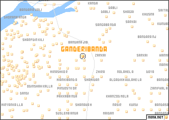 map of Ganderi Bānda