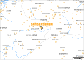 map of Gandero Bāba