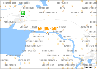 map of Gandersum