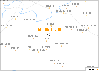 map of Gandertown