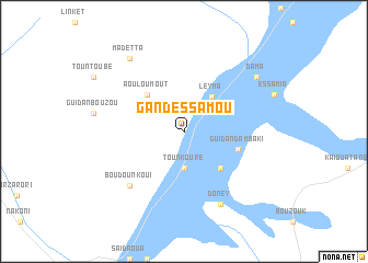 map of Gandessamou