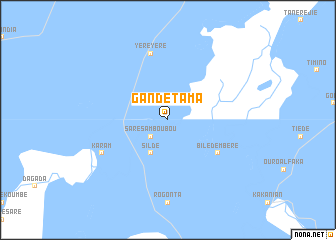 map of Gandé Tama