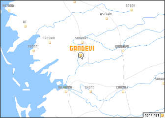 map of Gandevi