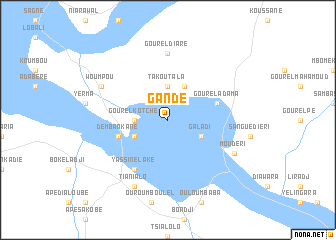 map of Gandé
