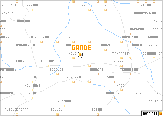 map of Gandé