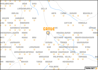 map of Gandé