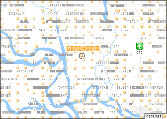 map of Gāndhāria