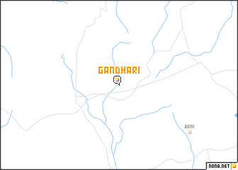 map of Gandhāri