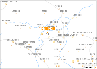 map of Gandhó