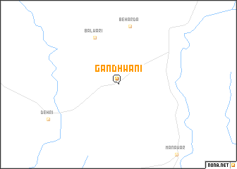 map of Gandhwāni