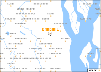 map of Gandiāil