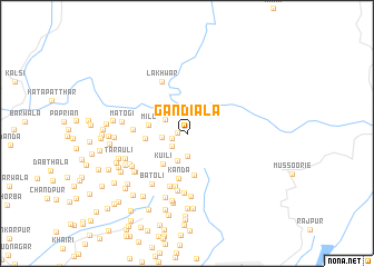 map of Gandiāla