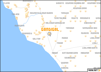 map of Gandigal