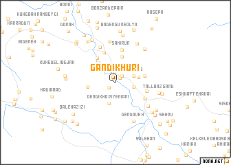 map of Gandī Khūrī