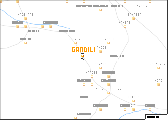 map of Gandili