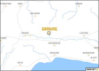 map of Ganding