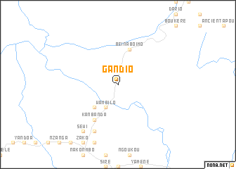 map of Gandio