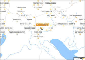 map of Gandiré