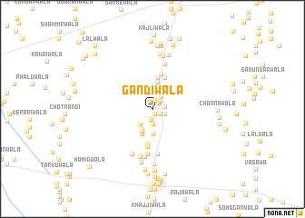 map of Gandiwāla