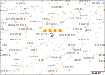 map of Gandiwind