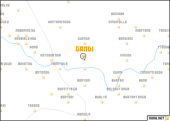 map of Gandi