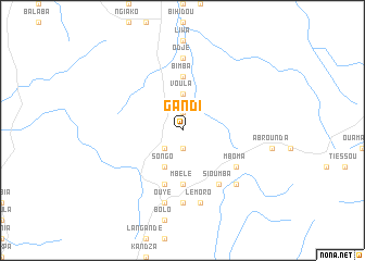 map of Gandi