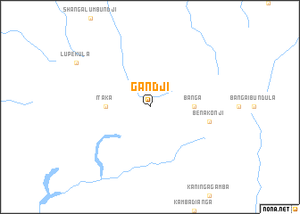 map of Gandji