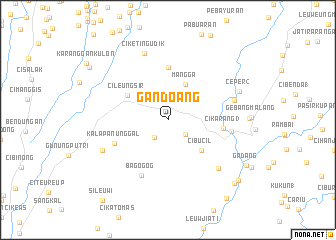 map of Gandoang