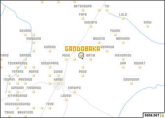 map of Gando Baka