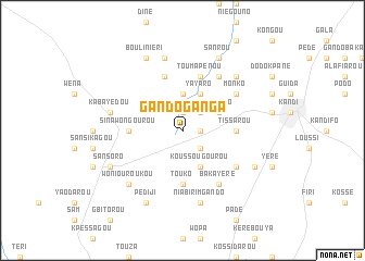 map of Gando Ganga