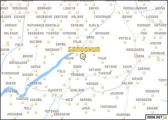 map of Gandohun