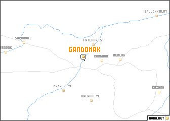 map of Gandomak