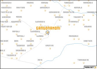 map of Gando Namoni