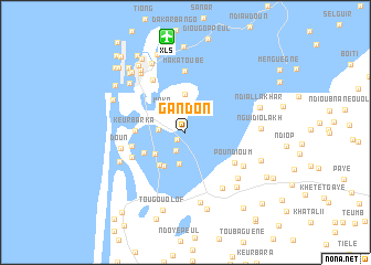 map of Gandon