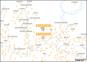 map of Gandorai