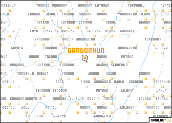 map of Gandorhun