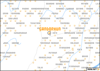 map of Gandorhun