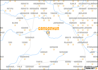 map of Gandorhun