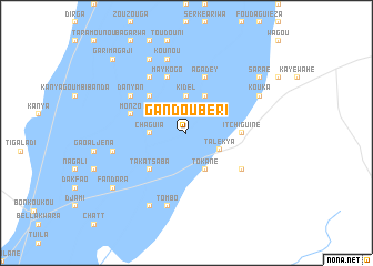 map of Gandou Béri