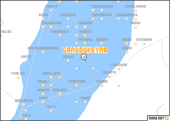 map of Gandou Keyna